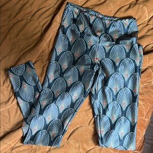 Goldsheep Art Deco Pattern Leggings size medium